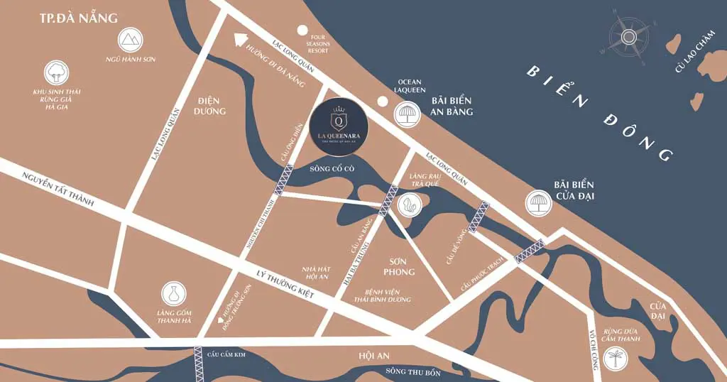 vi tri la queenara hoi an