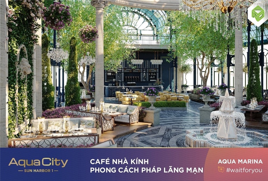 Quán cà phê nhà kính Aqua City đang rất hot trong 2022