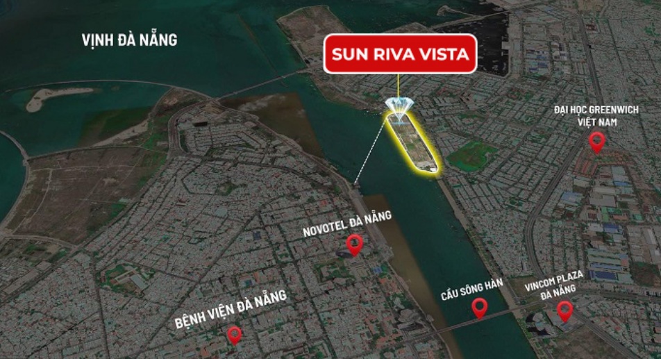 Thông tin tổng quan về vị trí Sun Riva Vista Đà Nẵng 