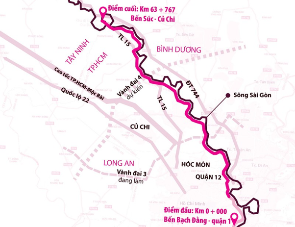 Đại lộ ven sông Sài Gòn kết nối nhiều địa phương của TP.HCM 