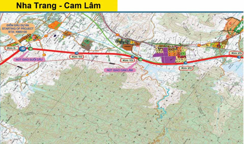 Cao tốc Cam Lâm - Nha Trang dài 49km, tổng vốn đầu tư 7600 tỷ 